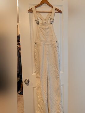 Aerie denim carpenter-style overalls  Beige Size XXS